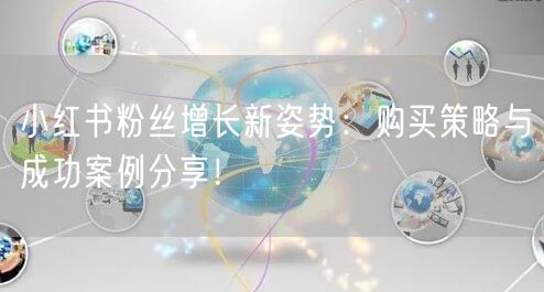 小红书粉丝增长新姿势：购买策略与成功案例分享！