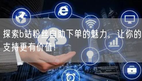 探索b站粉丝自助下单的魅力，让你的支持更有价值！