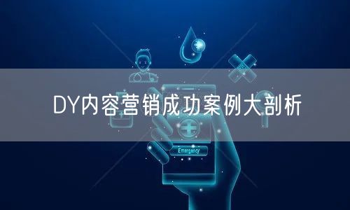 DY内容营销成功案例大剖析