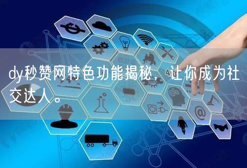 dy秒赞网特色功能揭秘，让你成为社交达人。