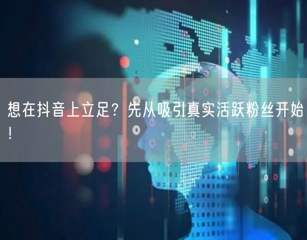 想在抖音上立足？先从吸引真实活跃粉丝开始！