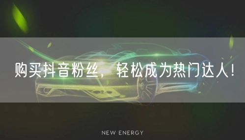 购买抖音粉丝，轻松成为热门达人！