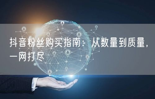 抖音粉丝购买指南：从数量到质量，一网打尽