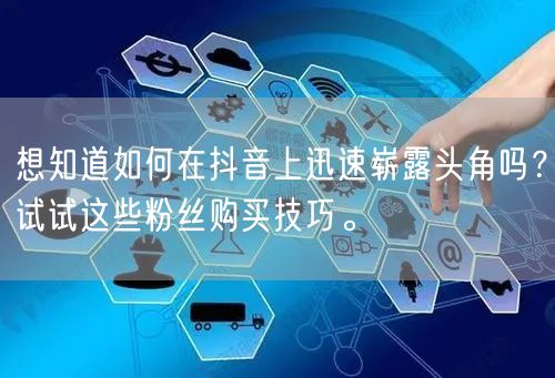 想知道如何在抖音上迅速崭露头角吗？试试这些粉丝购买技巧。