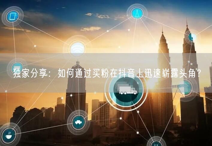 独家分享：如何通过买粉在抖音上迅速崭露头角？
