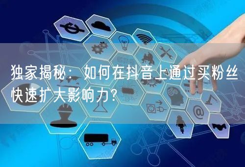 独家揭秘：如何在抖音上通过买粉丝快速扩大影响力？