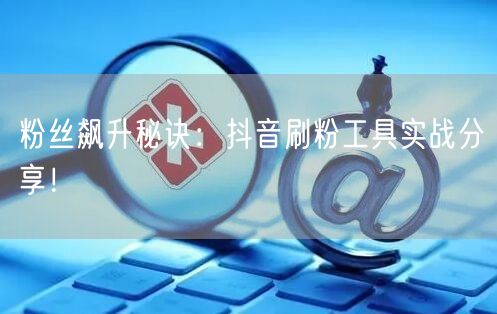 粉丝飙升秘诀：抖音刷粉工具实战分享！