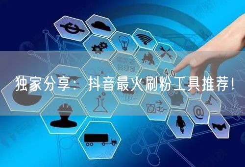 独家分享：抖音最火刷粉工具推荐！