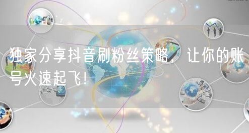 独家分享抖音刷粉丝策略，让你的账号火速起飞！