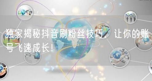 独家揭秘抖音刷粉丝技巧，让你的账号飞速成长！