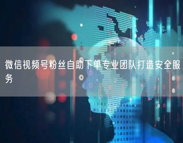 微信视频号粉丝自助下单专业团队打造安全服务