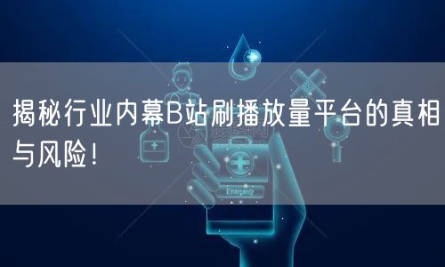 揭秘行业内幕B站刷播放量平台的真相与风险！