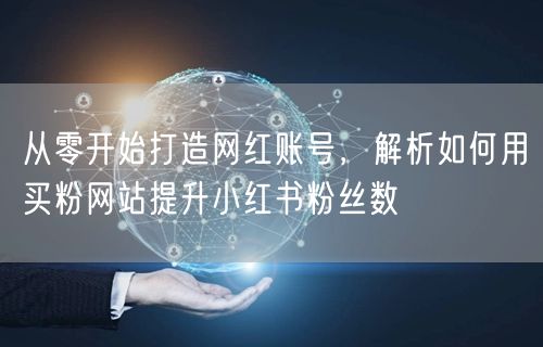 从零开始打造网红账号，解析如何用买粉网站提升小红书粉丝数