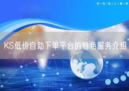 KS低价自助下单平台的特色服务介绍