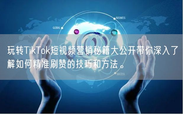 玩转TikTok短视频营销秘籍大公开带你深入了解如何精准刷赞的技巧和方法。